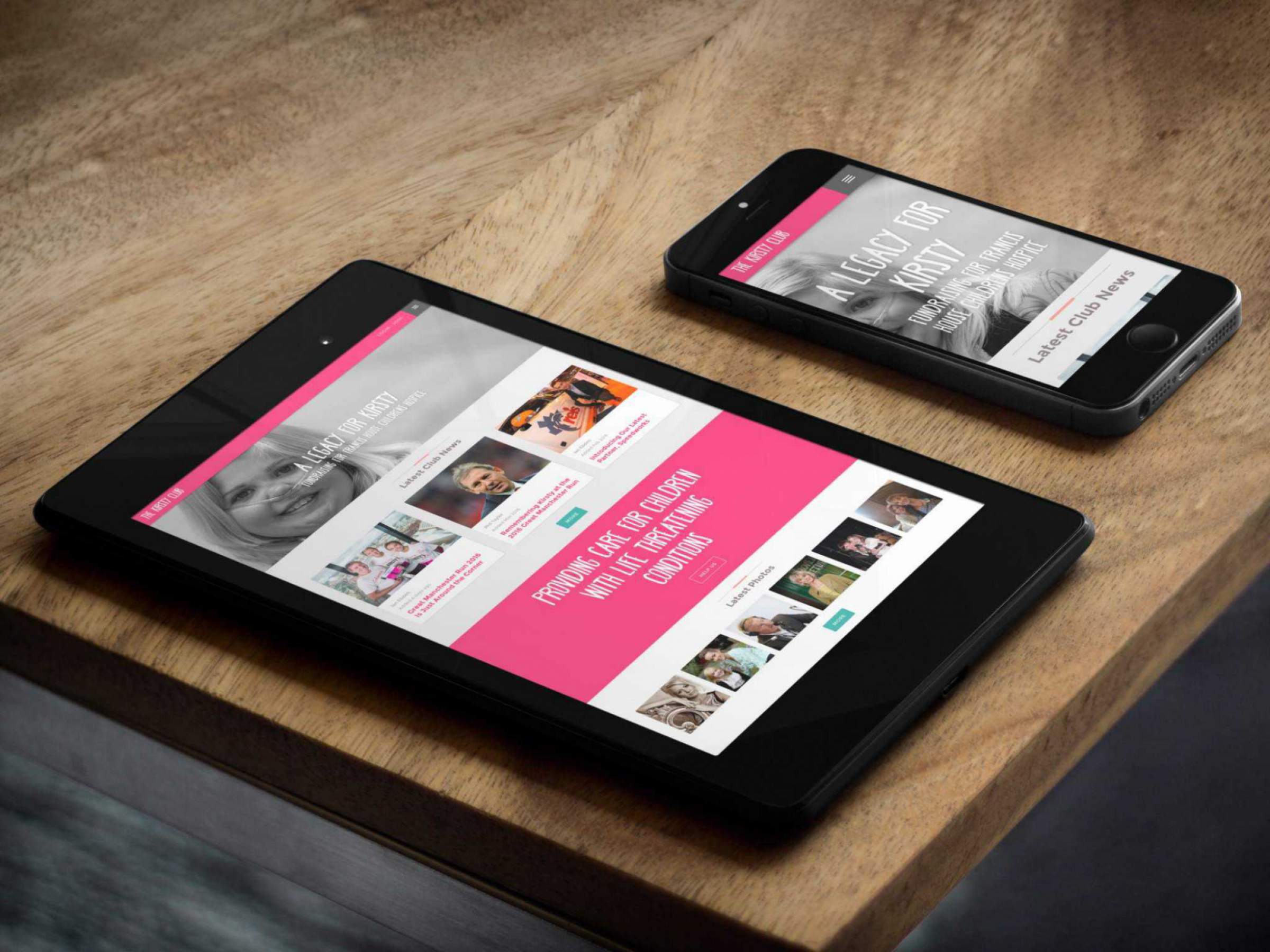 The Kirsty Club on mobile devices